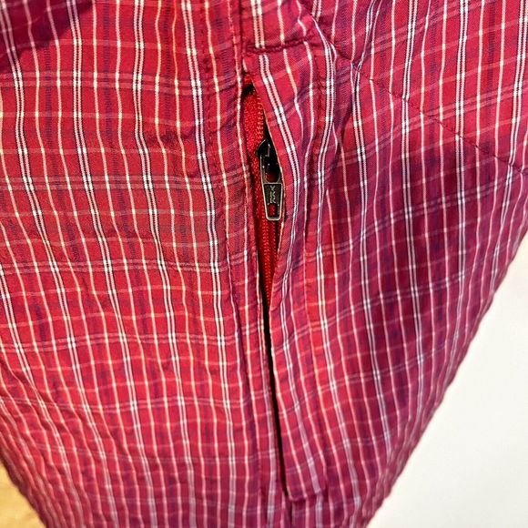 Eddie Bauer Womens Long Sleeve Button Front Top size SP Pink White Pinstriped - Picture 6 of 10